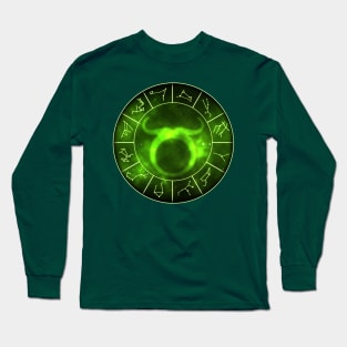 Taurus Zodiac Sign Long Sleeve T-Shirt